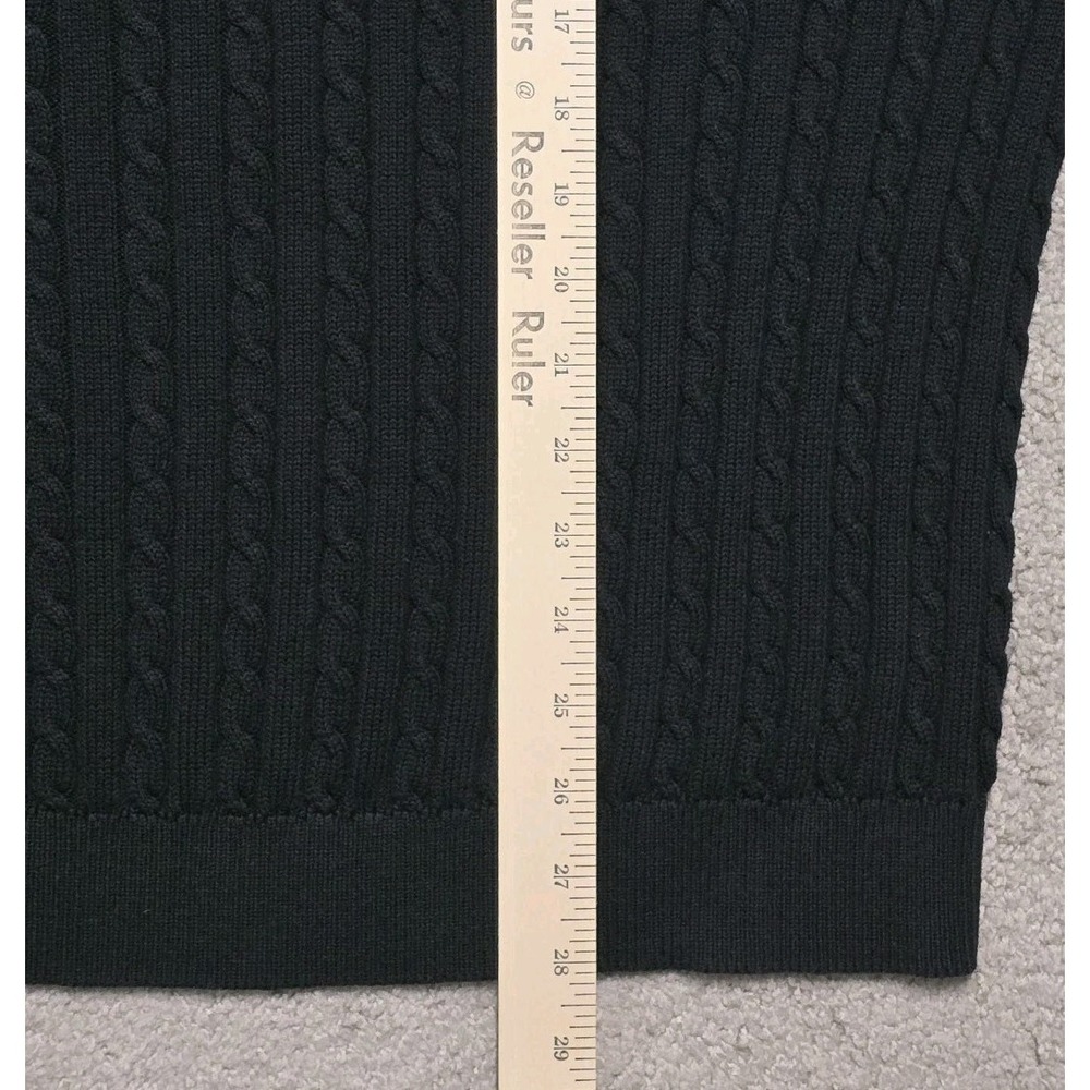 VINTAGE Brooks Brothers Golf Sweater Mens XL 100% Cotton Cable Knit Crewneck - Picture 9 of 11